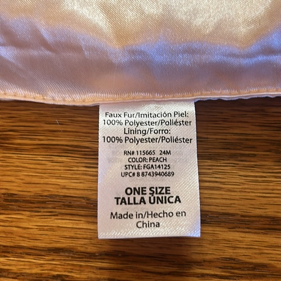 Faux Fur Loop Neck Warmer Cowl Scarf Light Pink One Size Fits All - Picture 4 of 7